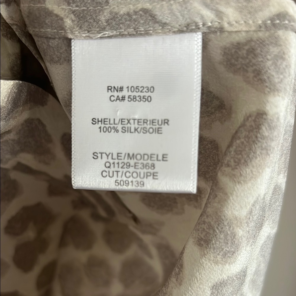 Equipment Leopard Print Button-Up Blouse - Picture 5 of 5